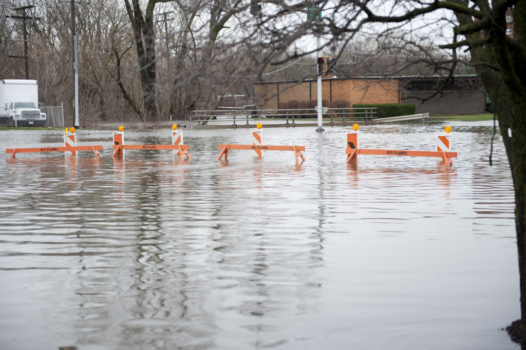 open space shows flooding