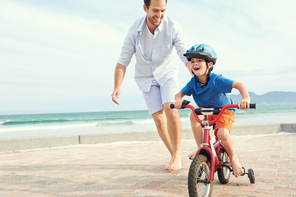 letting kids ride bike